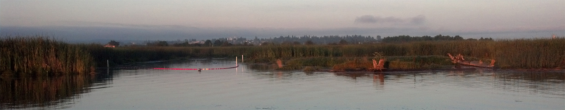 Tulalip Natural Resources Department image of habitat monitoring salmon trap on Snohomish River