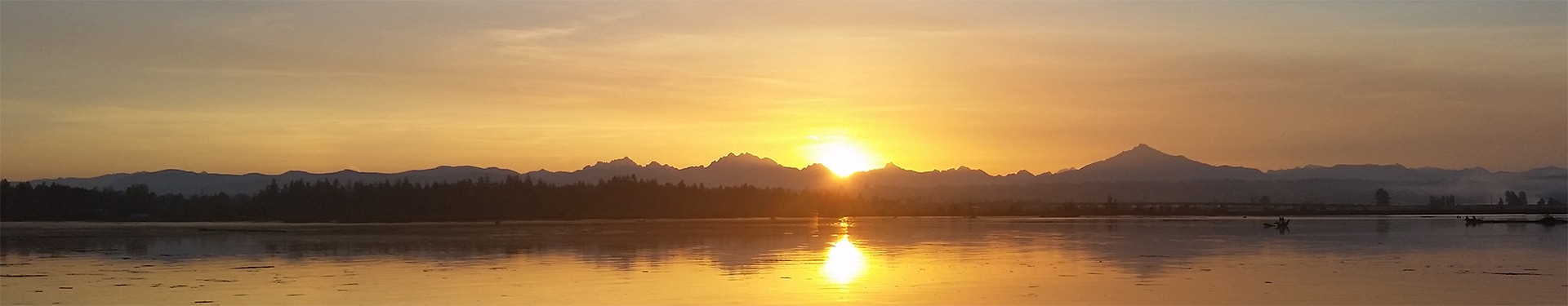 Tulalip Natural Resources Department image of sunrise on the Salish Sea