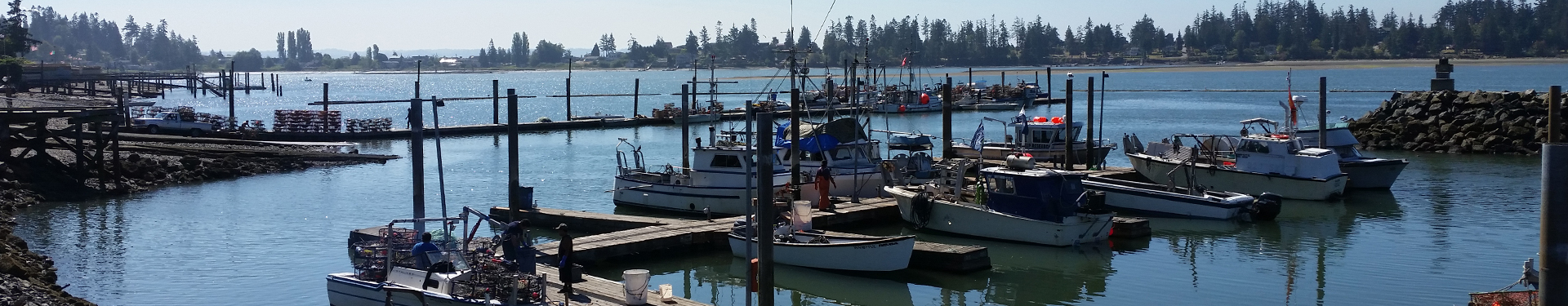 Tulalip Natural Resources Department image of fishing boats at the Tulalip Marina