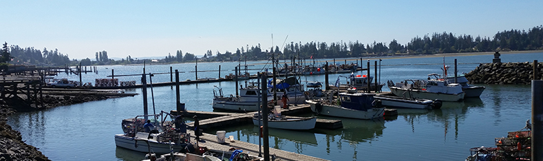 Tulalip Natural Resources Department image of fishing boats at the Tulalip Marina