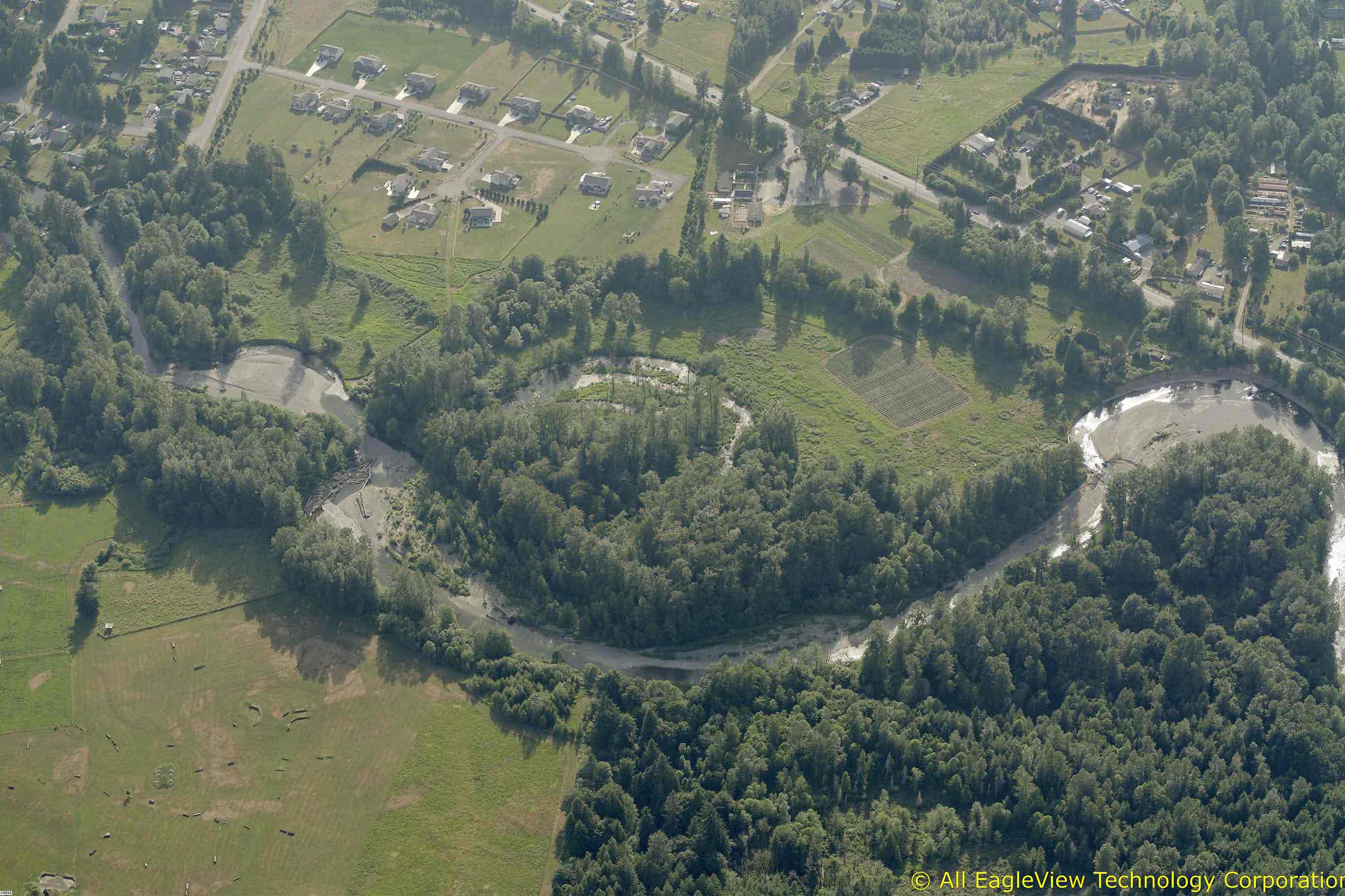 Tulalip Tribes Natural Resources Lochsloy project ariel view slider image